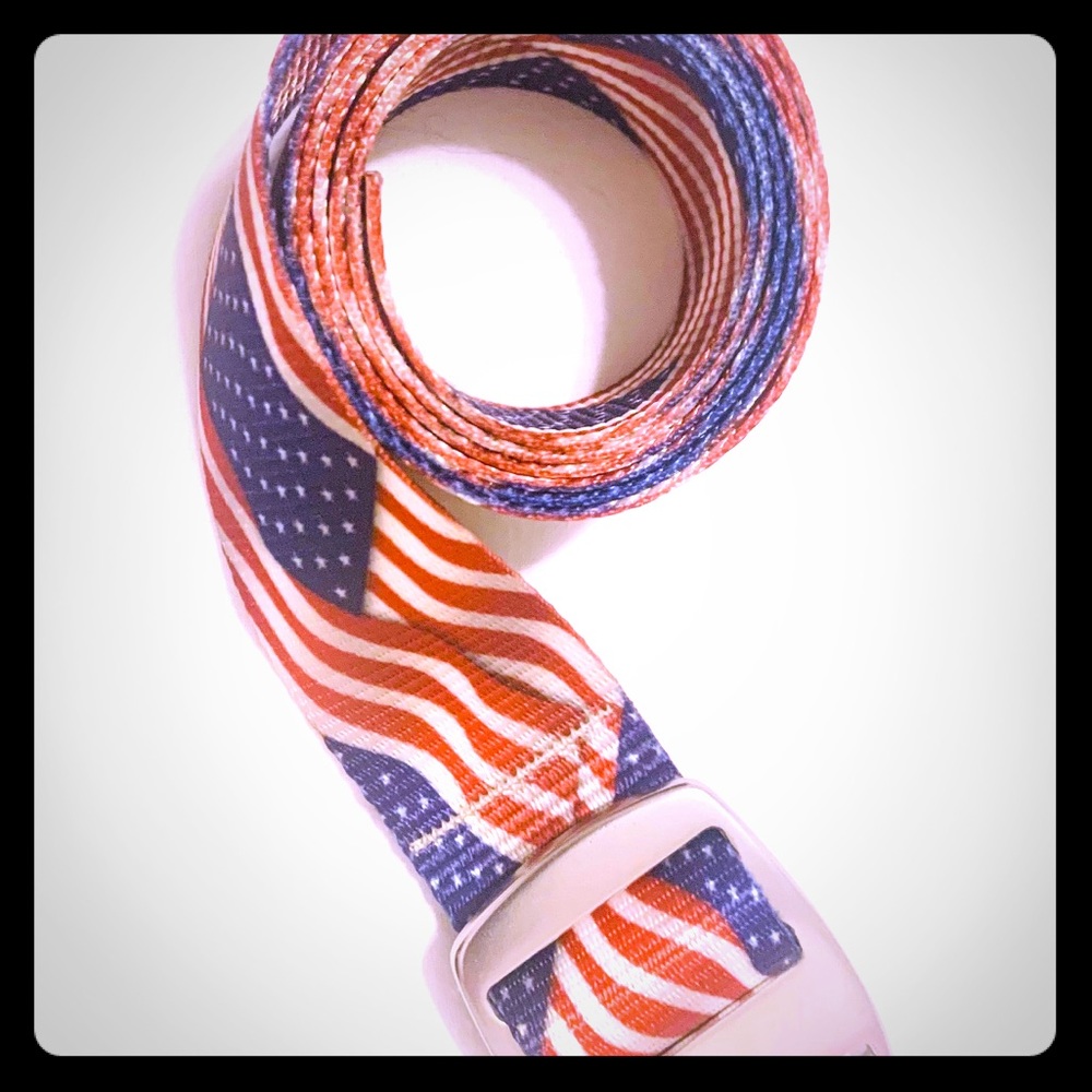 Men’s Croakies American Flag Belt